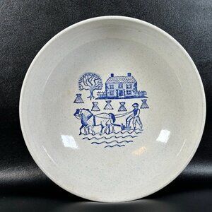 Metlox Large Salad Bowl Provincial Blue Homestead Poppytrail Vernon 1950-1982